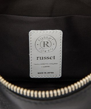 russet 【2025AW新作】レザースクエアショルダーバッグ(CE-1575) Black