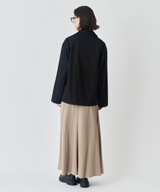 UNFILO MENS 【男女兼用】フラノライク ショートブルゾン [24年秋冬商品] ブラック