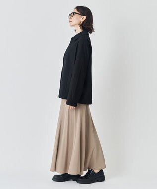 UNFILO MENS 【男女兼用】フラノライク ショートブルゾン [24年秋冬商品] ブラック