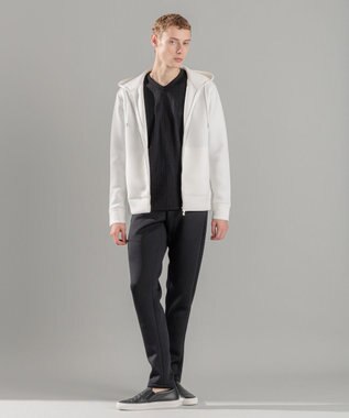 JOSEPH HOMME チュウイージャージー　ジップアップパーカー ホワイト系