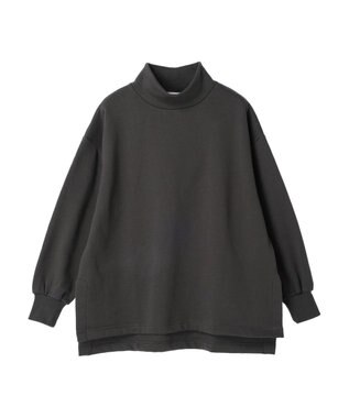 Green Parks Ｂｒｕｓｈｅｄ　タートル裏起毛チュニック Gray