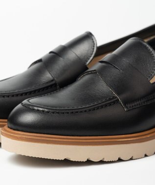 BONTRE 【BONTRE/ボントレ】タンクソールコインローファー ブラック