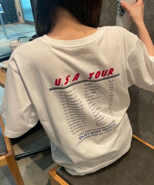 WEGO ヴィンテージライクグラフィックTシャツ ホワイトその他