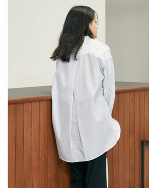 AMERICAN HOLIC イージーケアバンドカラーシャツチュニック Multi