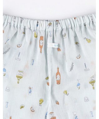 Wing パジャマ 綿100%(本体) 楊柳素材 高島ちぢみ（R） 3Lまで対応 大きいサイズ 5分袖 半袖 長ズボン レディース EP8047 ウイング／ワコール グレー