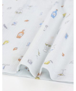 Wing パジャマ 綿100%(本体) 楊柳素材 高島ちぢみ（R） 3Lまで対応 大きいサイズ 5分袖 半袖 長ズボン レディース EP8047 ウイング／ワコール グレー