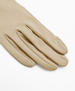 ORuKuBET 【WOMEN】ORGANIC COTTON グローブ 【 UVカット・オーガニックコットン・タッチパネル対応・日本製 】 ベージュ