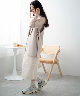 WEGO サイドリボンテーラードベスト オフホワイト