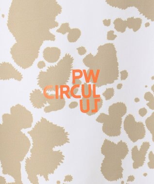 PW CIRCULUS 【WOMEN】【ストレッチ/UVケア】アニマルプリント モックネック シャツ ベージュ系5