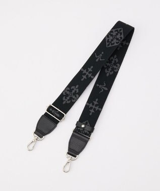 russet アレンジショルダーベルト［Monogram］(CE-1099) Black2（シルバー金具）