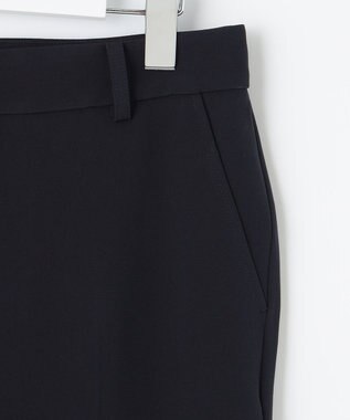 J.PRESS LADIES 【洗える】セラテリーダブルクロス テーパード パンツ ネイビー系