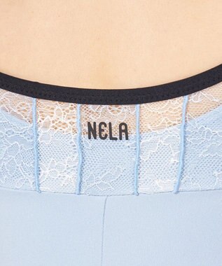 Chacott 【Nela ライン】ノースリーブレオタード サックスブルー