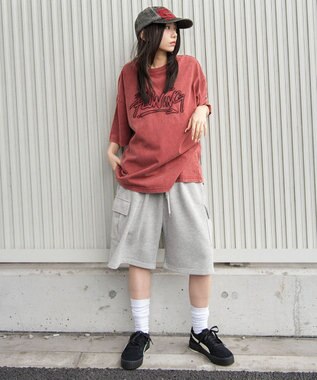 WEGO 【ユニセックス着用ITEM/MLサイズ展開】グラフィックBIG　T（SS） レッドその他