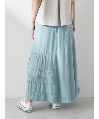 earth music&ecology レースティアードスカート Mint