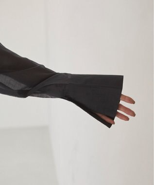 WEGO 【ANGIE VINTAGE】シアーシャツ ブラック