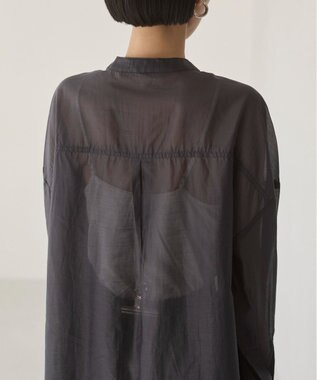 WEGO 【ANGIE VINTAGE】シアーシャツ ブラック