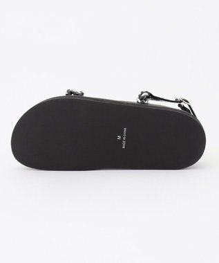 ICB コード編みサンダル ブラック系