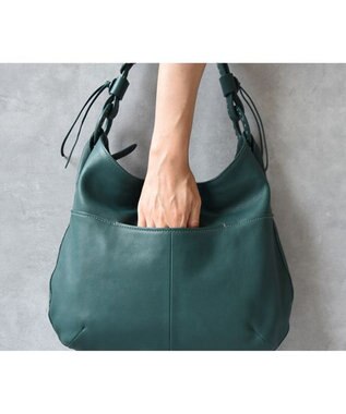 genten 【新色】ムース 2wayショルダー大 ブルーグリーン