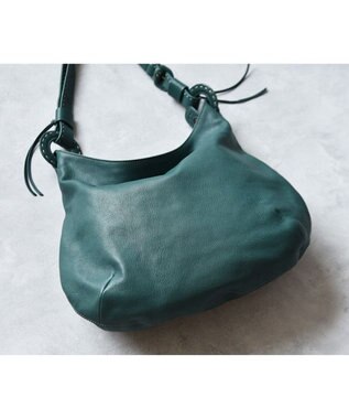 genten 【新色】ムース 2wayショルダー大 ブルーグリーン