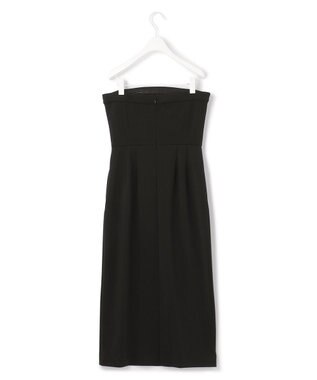 ICB 【洗える】ミリオーネダンボールニット ベアトップワンピース ブラック系