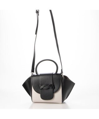 UNBILLION kakatoo ツイストデザインフラップ2wayミニショルダー ブラック