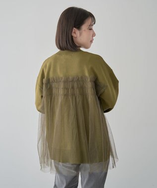 Green Parks チュールドッキングプルオーバー Khaki