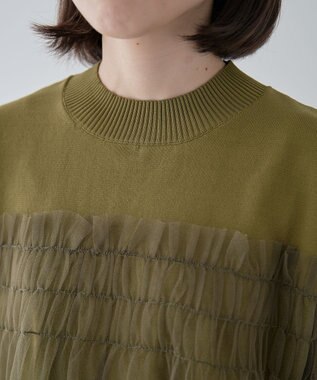 Green Parks チュールドッキングプルオーバー Khaki