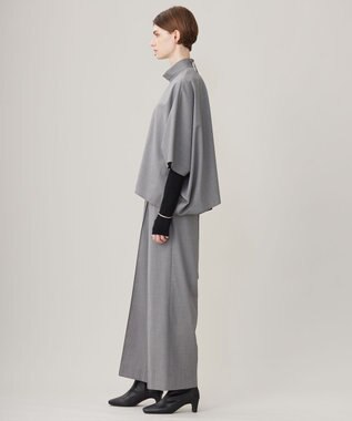 ICB 【洗える】Ｔ/Wブロード ワイドストレートパンツ ライトグレー系