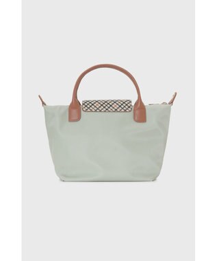 DAKS 【2WAY】ナイロン×牛革 ハウスチェック トートバッグ シーグラス