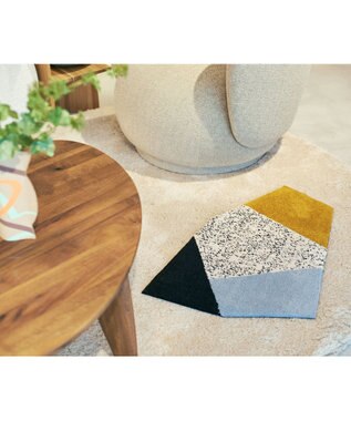 TRICOTE DOT GEOMETRIC RUG 59MUSTARD