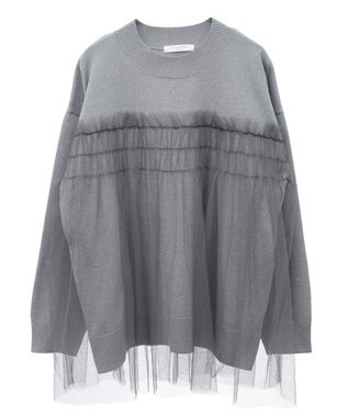 Green Parks チュールドッキングプルオーバー Gray