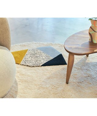 TRICOTE DOT GEOMETRIC RUG 59MUSTARD