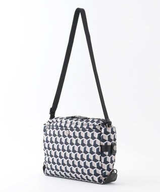 Y'SACCS キュービックモノグラム　スクエアショルダー ネイビー