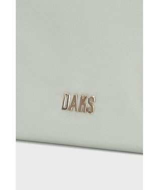 DAKS 【2WAY】ナイロン×牛革 ハウスチェック トートバッグ シーグラス