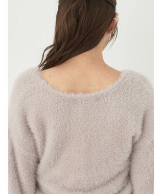 earth music&ecology ファークロスニットプルオーバー Lavender