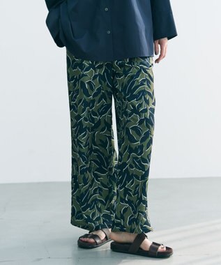 UNFILO 【ウエストゴム】プリント イージーパンツ ボタニカル