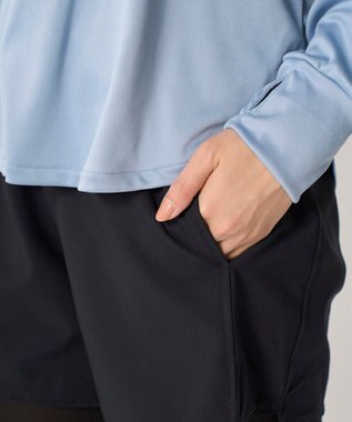 OP／FILA 【Kappa】水陸両用長袖フィットネスウェアウェア 上下３点セット ブルー