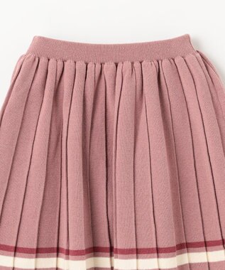 ANY KIDS プリーツニットスカート ピンク