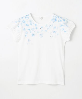 組曲 KIDS 【150-160㎝】ミスティフラワー Tシャツ オフホワイト