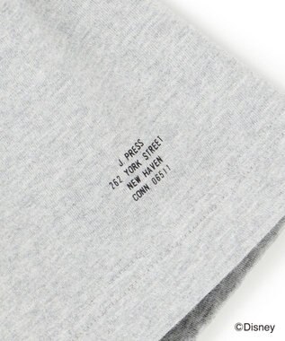 J.PRESS MEN 【DISNEY COLLECTION】【UNISEX】クレイジーパターンワンポイント Tシャツ / ミッキーマウス ネイビー系