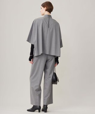 ICB 【洗える】Ｔ/Wブロード ワイドストレートパンツ ライトグレー系