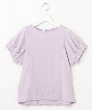 J.PRESS LADIES 【接触冷感・吸水速乾】MULTI EFFECT JERSEY フレンチスリーブ ドルマン カットソー ふじ色系