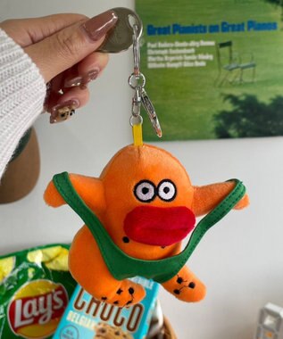 WEGO セクシーチキンぬいぐるみキーホルダー オレンジ