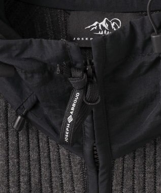 JOSEPH ABBOUD MOUNTAIN 【チクチクしない/ストレッチ】SNOWYコンビパーカー グレー系