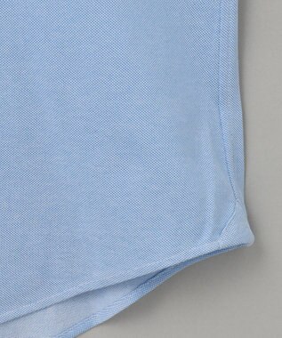 GOTAIRIKU 【吸水速乾】クールマックス鹿の子 ビズシャツ_ボタンダウン サックスブルー系