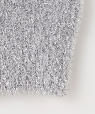 ANY シャイニーニットプルオーバー シルバー