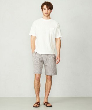 JOSEPH ABBOUD MOUNTAIN 【SPACE／UNISEX】オーガニックコットンスラブプレーティング天竺 Tシャツ ホワイト系