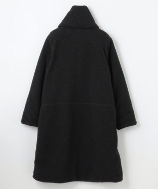 ANY L 【マフラー付き】キルトリバーシブルコート ブラック