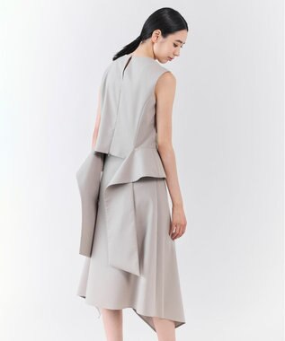 23区 【エステータ】ライトダブルクロス スカート グレージュ