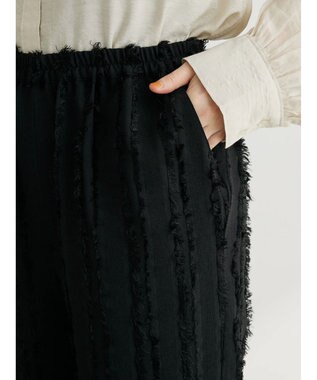 Green Parks ・ＳＵＧＡＲ　ＳＰＯＯＮ　フリンジジャカードパンツ Black